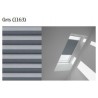 Store isolant et occultant Velux FHC avec profilés aluminium brossé