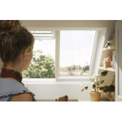 Verrière atelier 2 en 1 Projection Manuelle Velux GPLS 2076 Confort Whitefinish