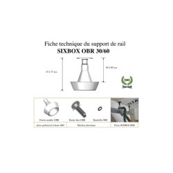 Suspente réglable Sixbox OBR 30/60 Carton de 150 pcs
