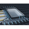 Raccord sur tuile Velux EDG 1000 pour Fenêtre faible pente GBL