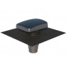 Terminal de ventilation pour Tuile VALETIS Anthracite avec raccord multi diamètre UBBINK