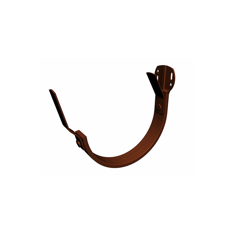 Crochet larmier pour gouttière ronde en Aluminium P10 Anthracite Prefa