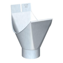 Naissance à agrafer Rheinzink Diamètre 100mm pour gouttière développé 333mm Zinc Naturel