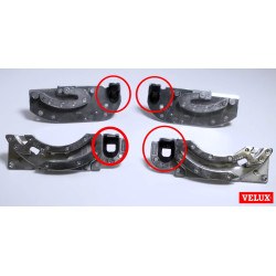 Elément plastique insert sur charnière pivot Velux V22 Taille 2