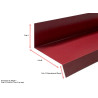 Bande de Rive en Solin Contre mur sur mesure pour Bac Acier