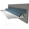 Bande de Rive en Solin Contre mur sur mesure pour Bac Acier