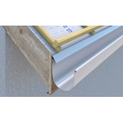 Pliage Larmier de Bas de Pente pour tous types de couverture (Tuiles, Bac Acier, Tôles ondulées...)