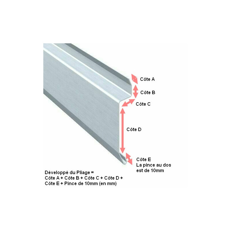 Pliage bande solin à mastiquer (A Mastic) sur mesure
