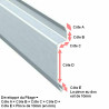 Pliage bande solin à mastiquer (A Mastic) sur mesure