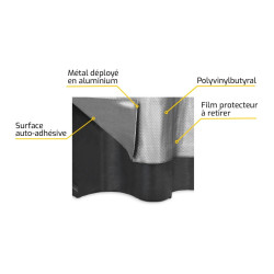 Leadax Easy Fa 370mm Gris Rouleau de 5m