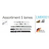 Assortiment de 5 Lames de scie sauteuse bois et métal DIAGER LMIX001